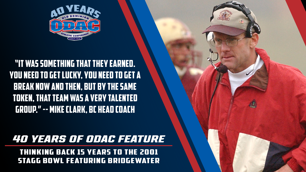 ODAC 40 Feature: Looking Back with Bridgewater at the 2001 Stagg Bowl