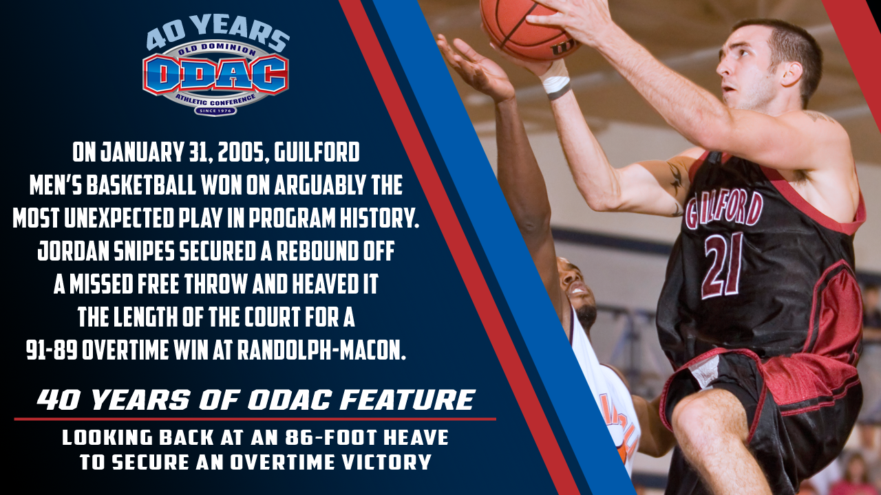 ODAC 40 Feature: Snipes' Heave Wins it for Guilford