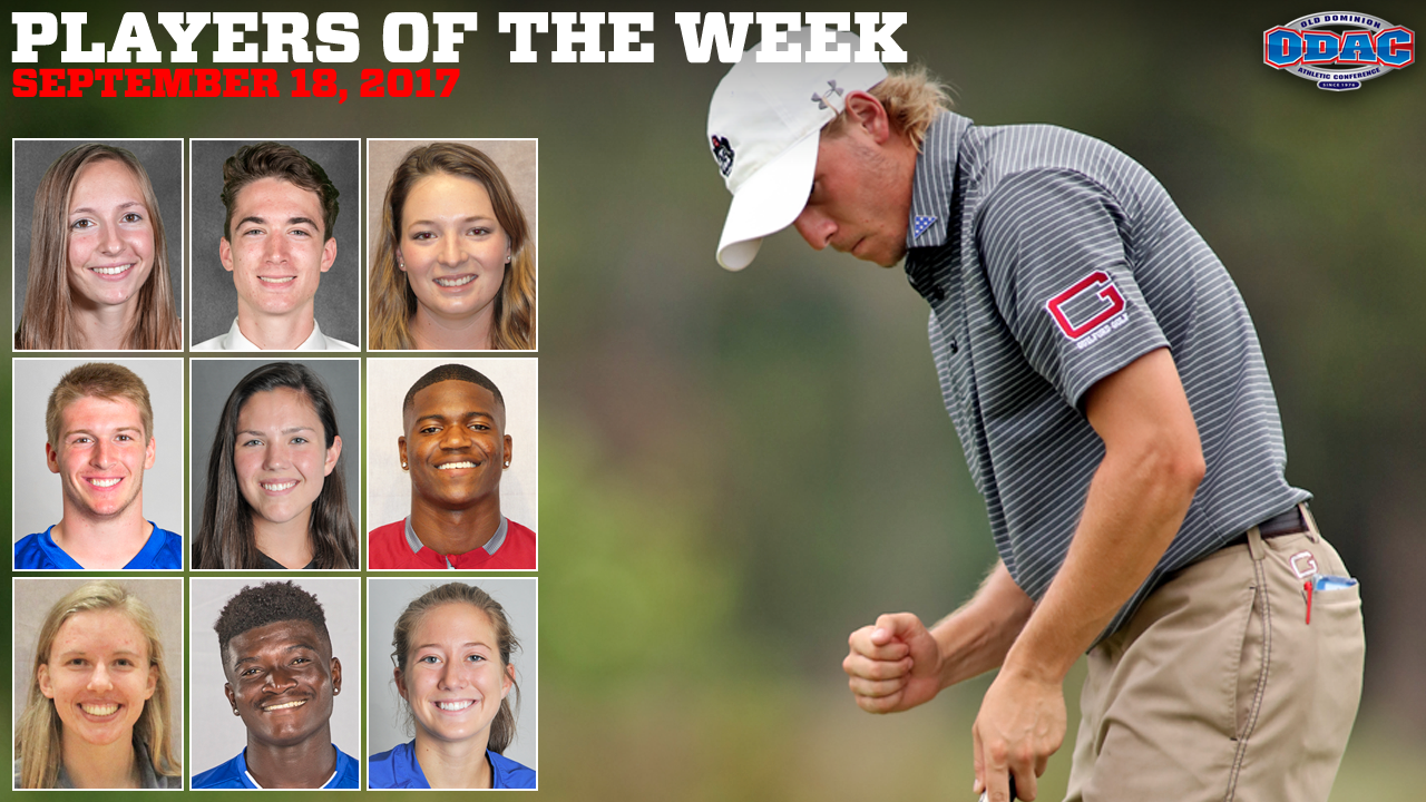 ODAC Players of the Week for Week 3 (9/18/17)