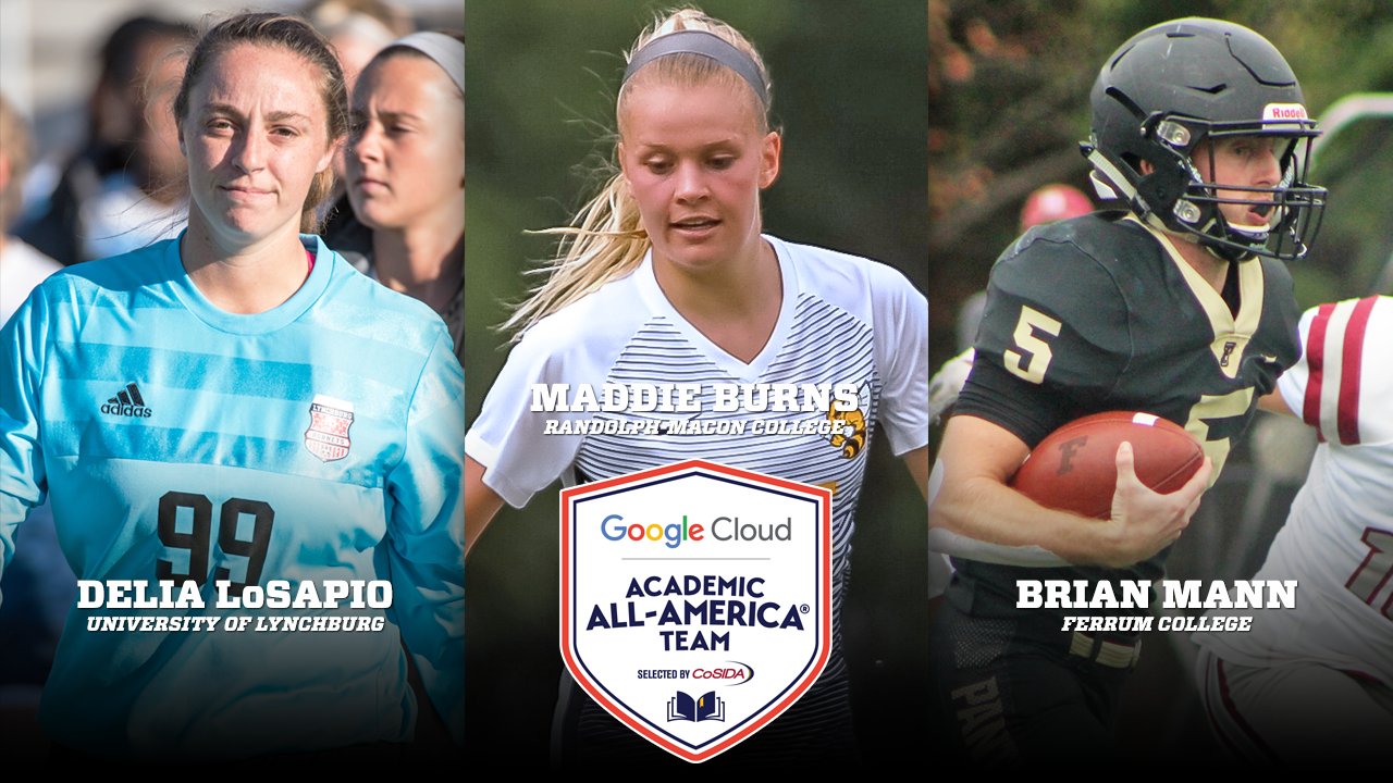 Delia LoSapio, Maddie Burns, and Brian Mann earned Google Cloud Academic All-America recognition, as selected by CoSIDA.