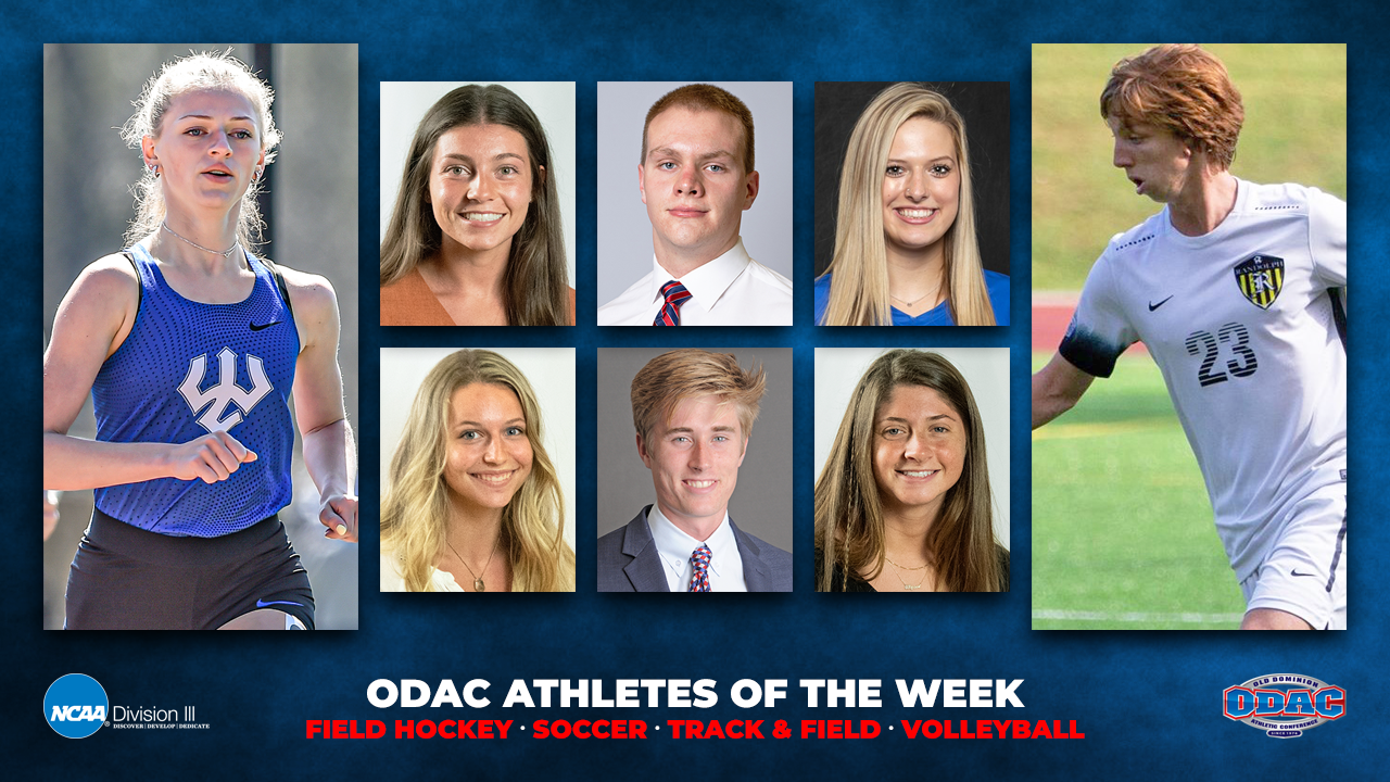 ODAC Athletes of the Week | Field Hockey, Soccer, Track & Field, Volleyball