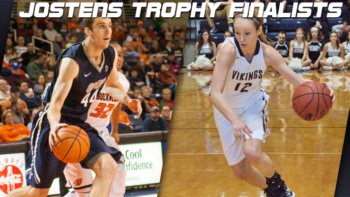 Case Western's Dane McLoughlin and Berry's Chanlir Segarra are two of the finalists for the 2015 Jostens Trophies.