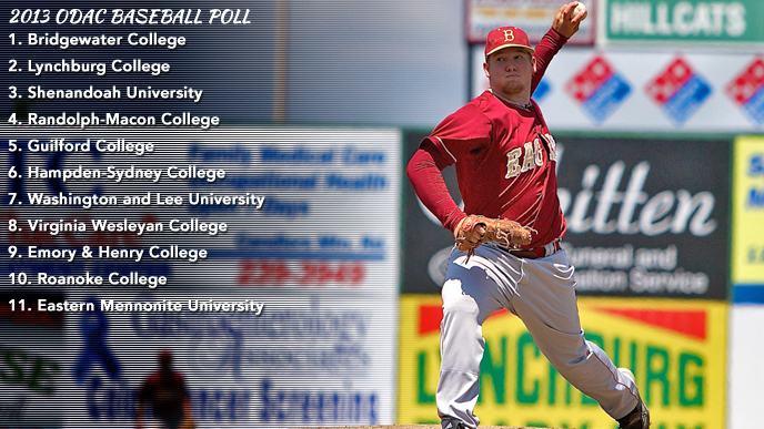 Top Three Separated by Two Points in ODAC Baseball Poll