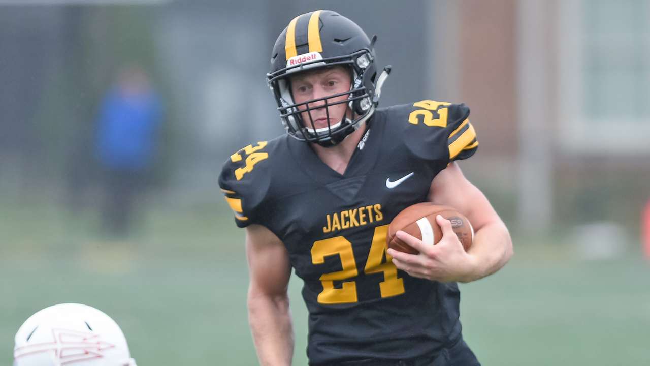 Randolph-Macon all-purpose back Eric Hoy registered five touchdowns in the Yellow Jackets 56-28 win over Hampden-Sydney.