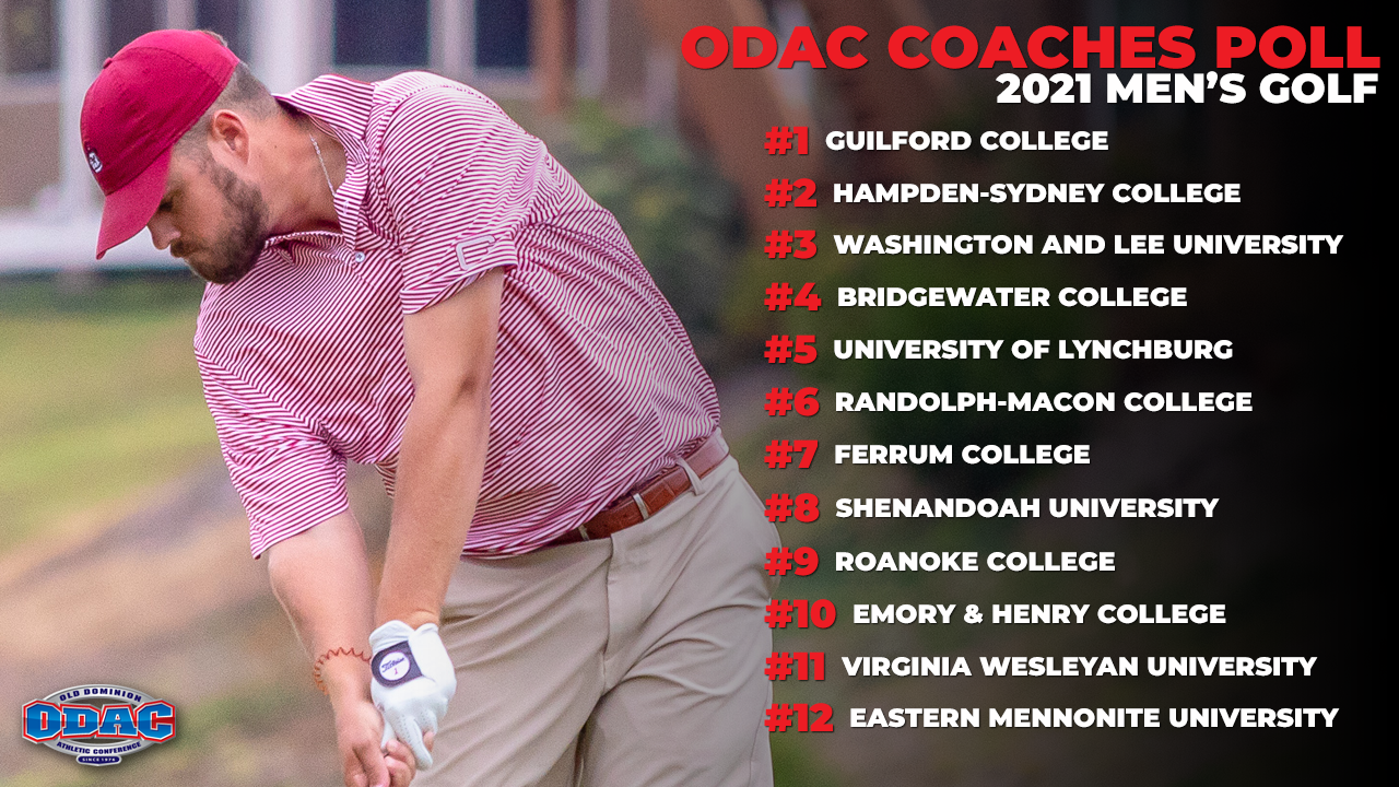 ODAC Men's Golf Poll | Guilford Edges Hampden-Sydney for Top Position