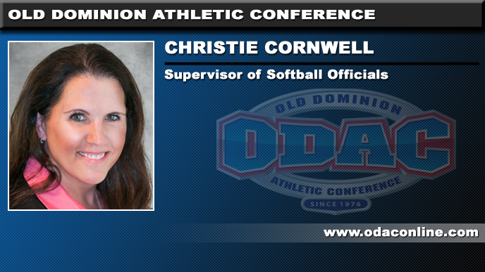 ODAC Tabs Cornwell as Supervisor of Softball Officials