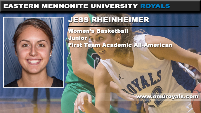 EMU's Rheinheimer Named First Team Academic All-American
