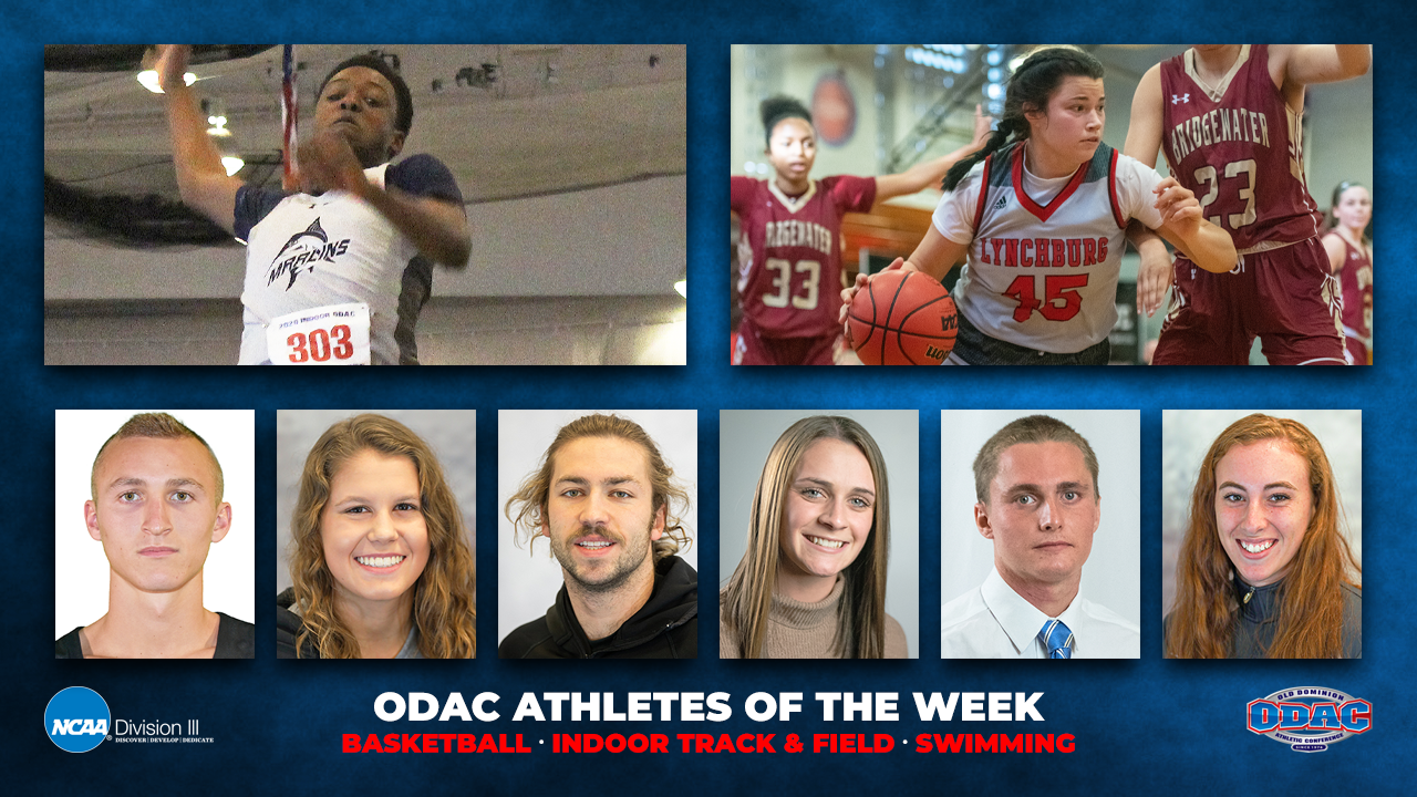 ODAC Athletes of the Week | Basketball, Indoor Track & Field, Swimming