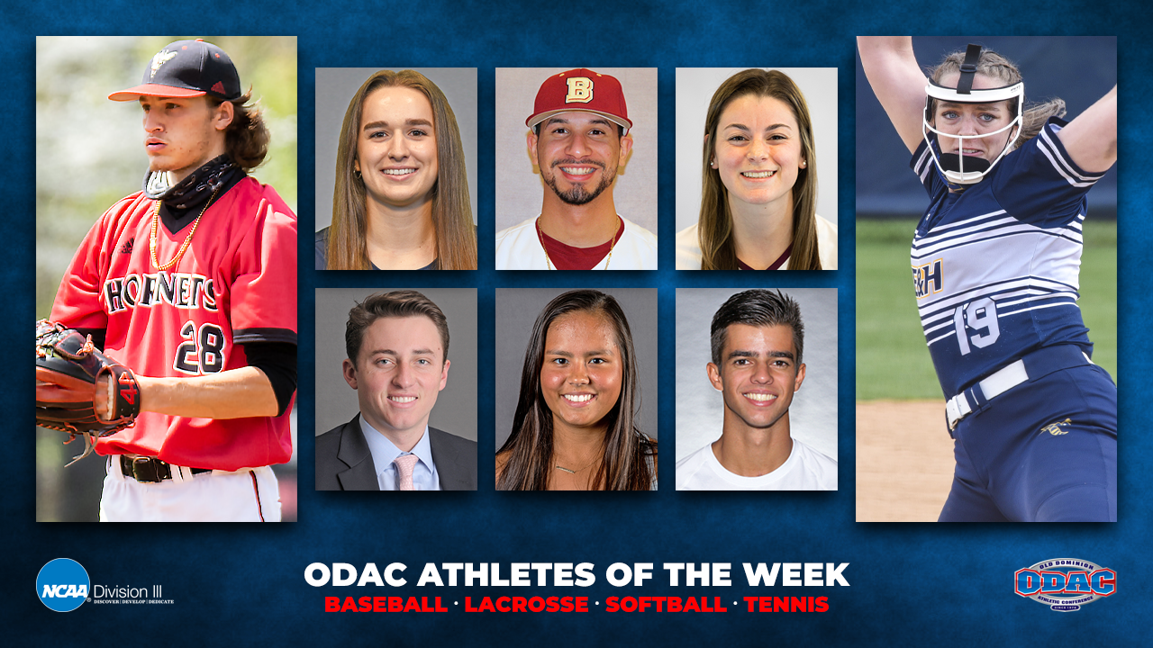 ODAC Athletes of the Week | Baseball, Lacrosse, Softball, Tennis