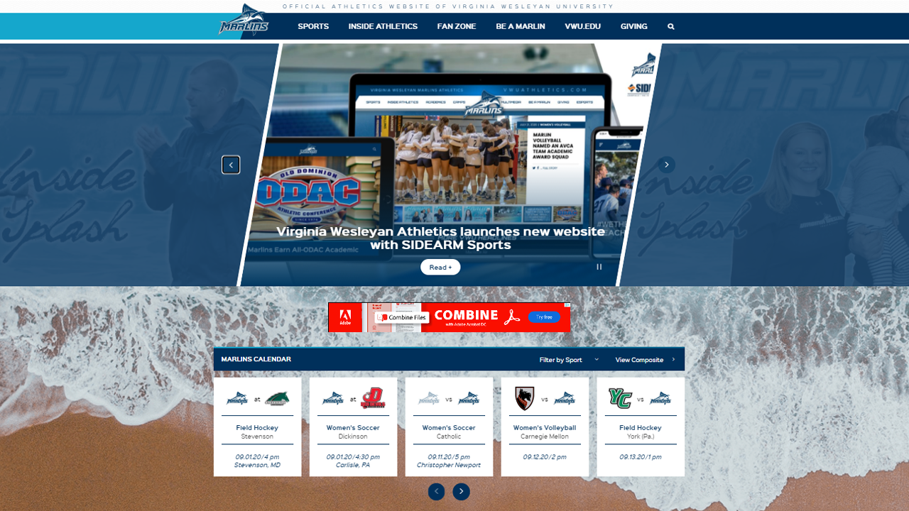 Virginia Wesleyan Launches New Website with SIDEARM Sports