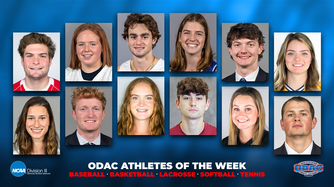 ODAC Athletes of the Week | Baseball, Basketball, Lacrosse, Softball, Tennis