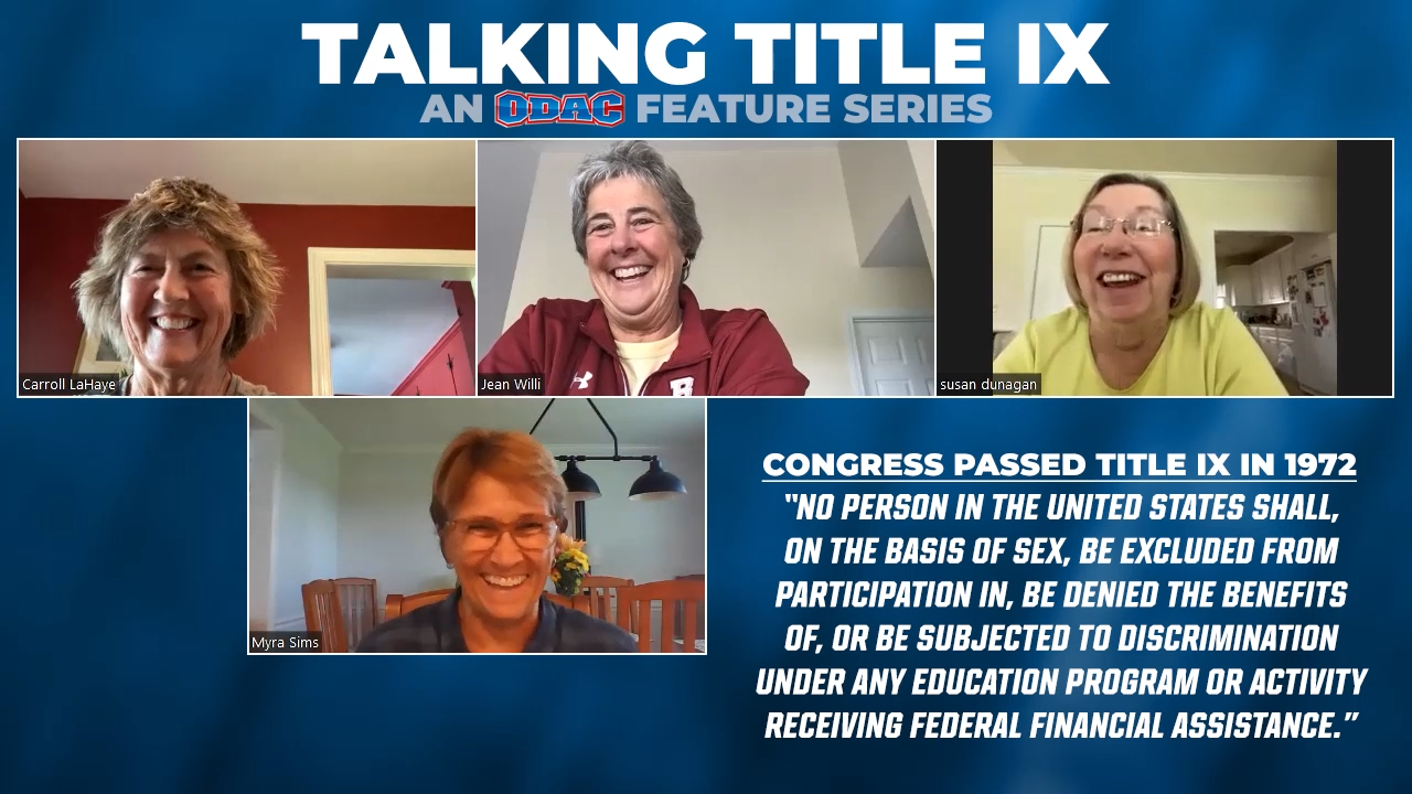 ODAC Introduces "Talking Title IX" Feature Series