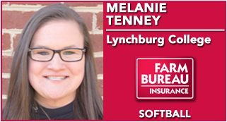 Lynchburg's Tenney Receives Softball Scholar-Athlete Accolade