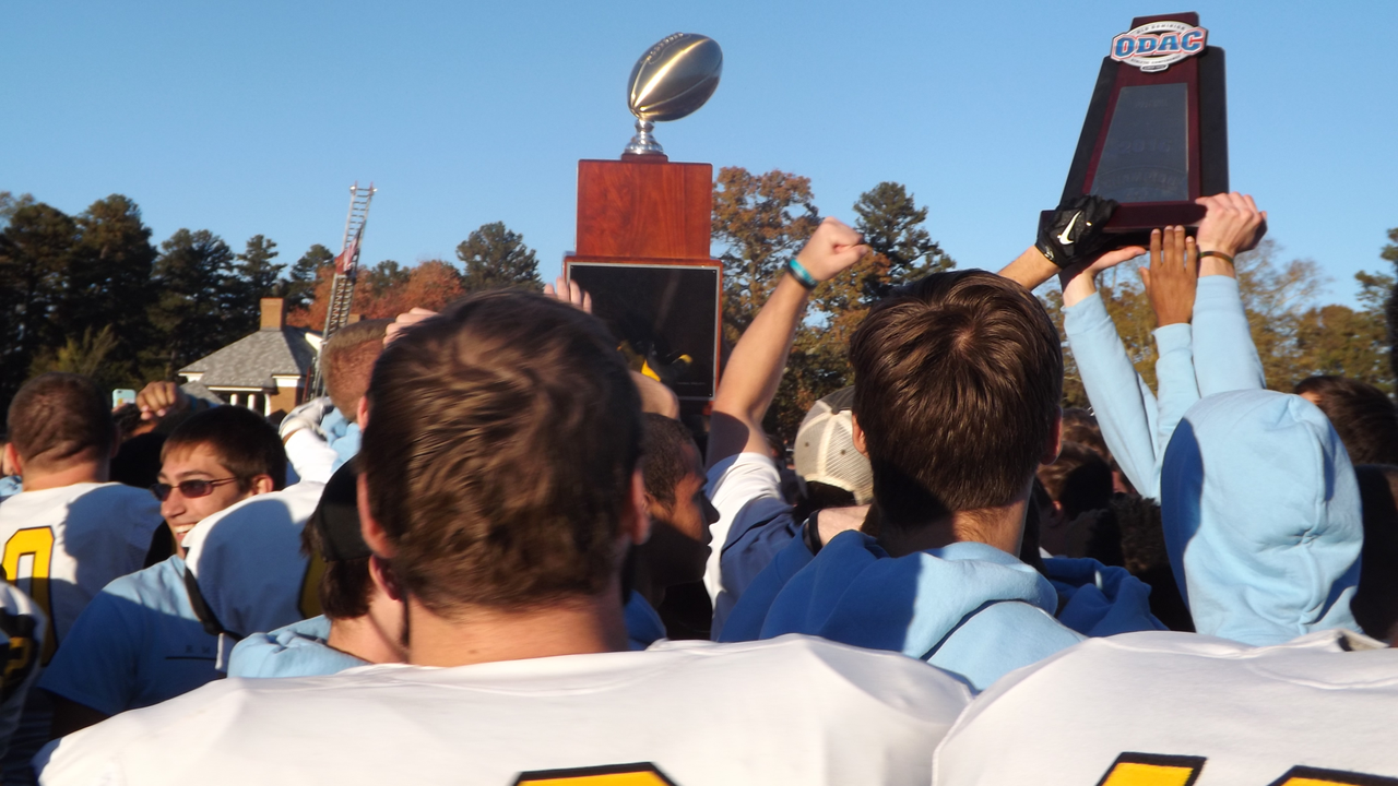 Randolph-Macon Hoists Two Trophies in Title-Clinching Win Over Tigers