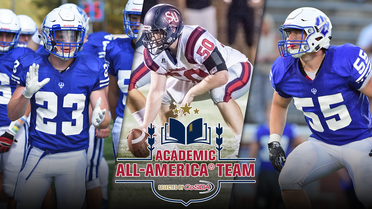 Three Football Standouts Earn Academic All-America Recognition