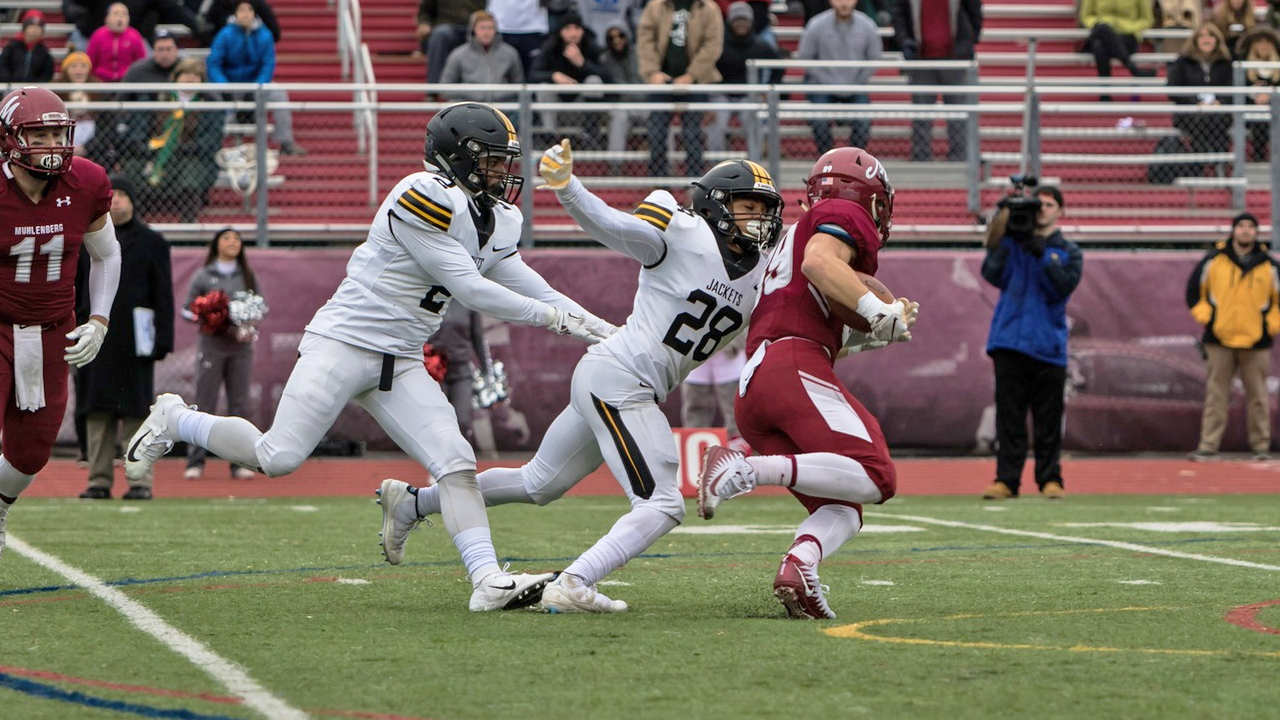 Anthony Williams registered two interceptions in Randolph-Macon's final game of the season, a 35-6 setback at Muhlenberg in the NCAA Tournament second round.
