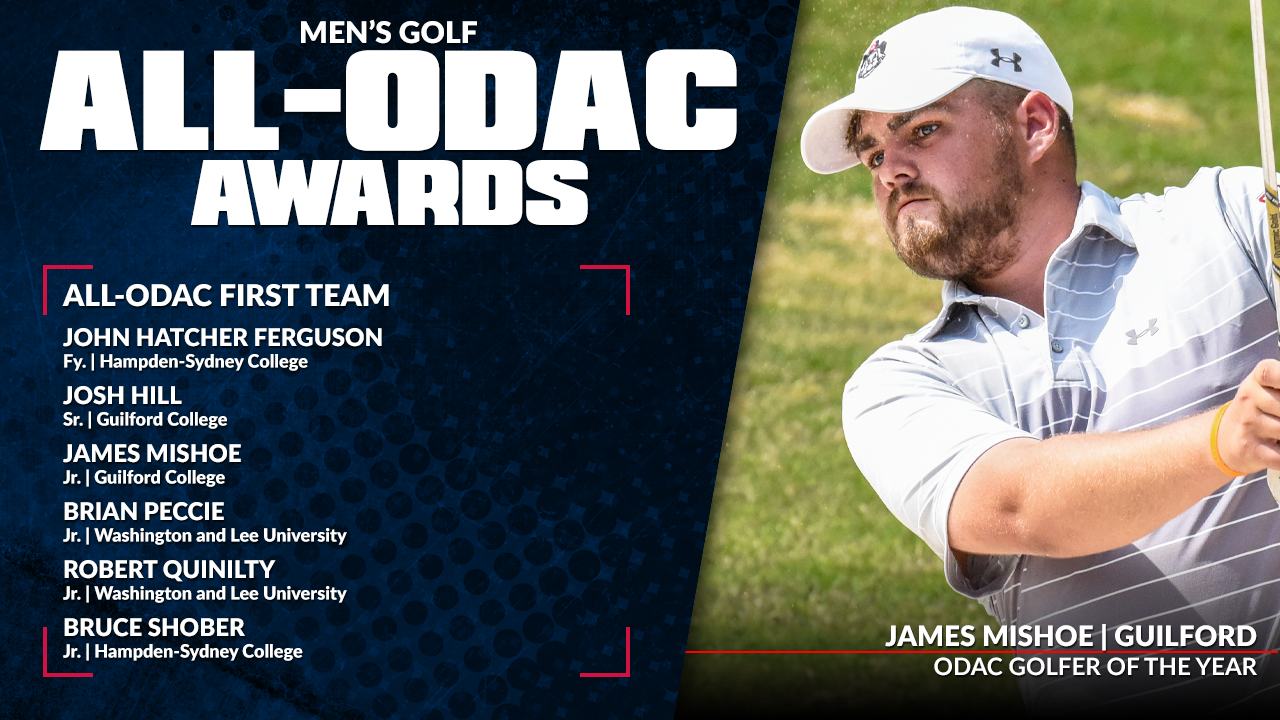 Guilford's Mishoe Headlines All-ODAC Men's Golf Awards
