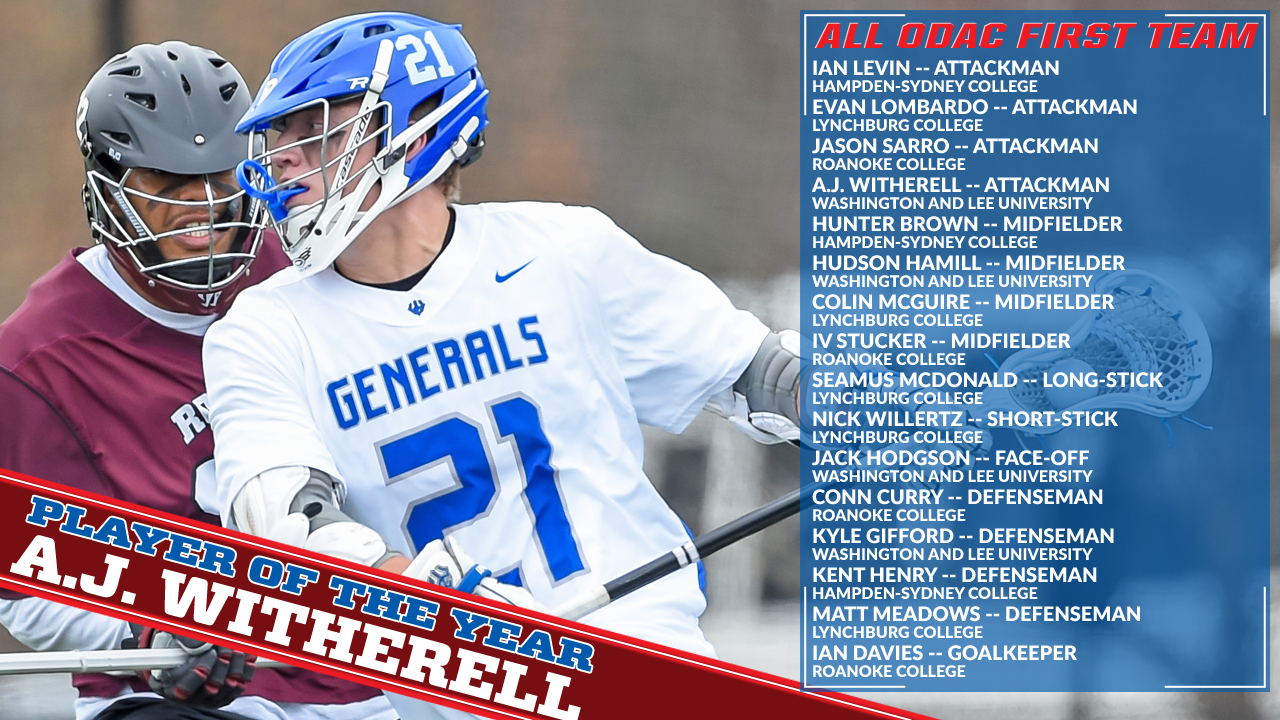 W&L's Witherell Headlines ODAC Men's Lacrosse Awards