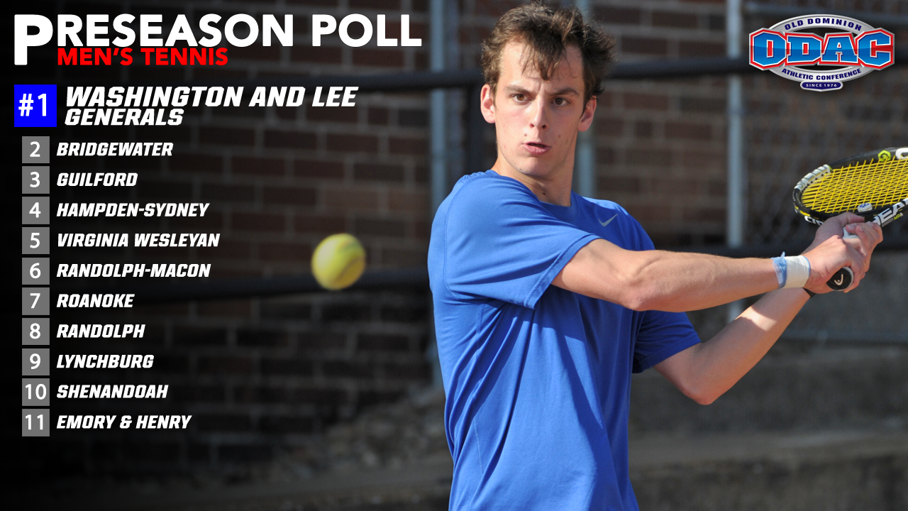 Washington and Lee Heads ODAC Men's Tennis Preseason Poll