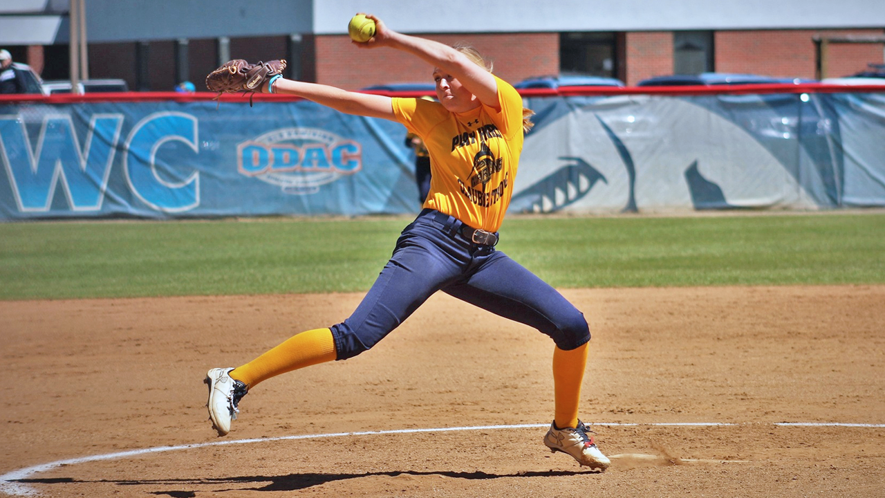 Hanna Hull struck out 10 batters in a 2-0 shutout of Trine, securing her ODAC record-tying 30th win of the season.