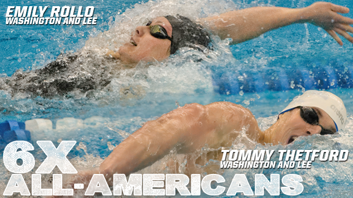 Thetford, Rollo Collect Six All-American Honors at NCAA Championships