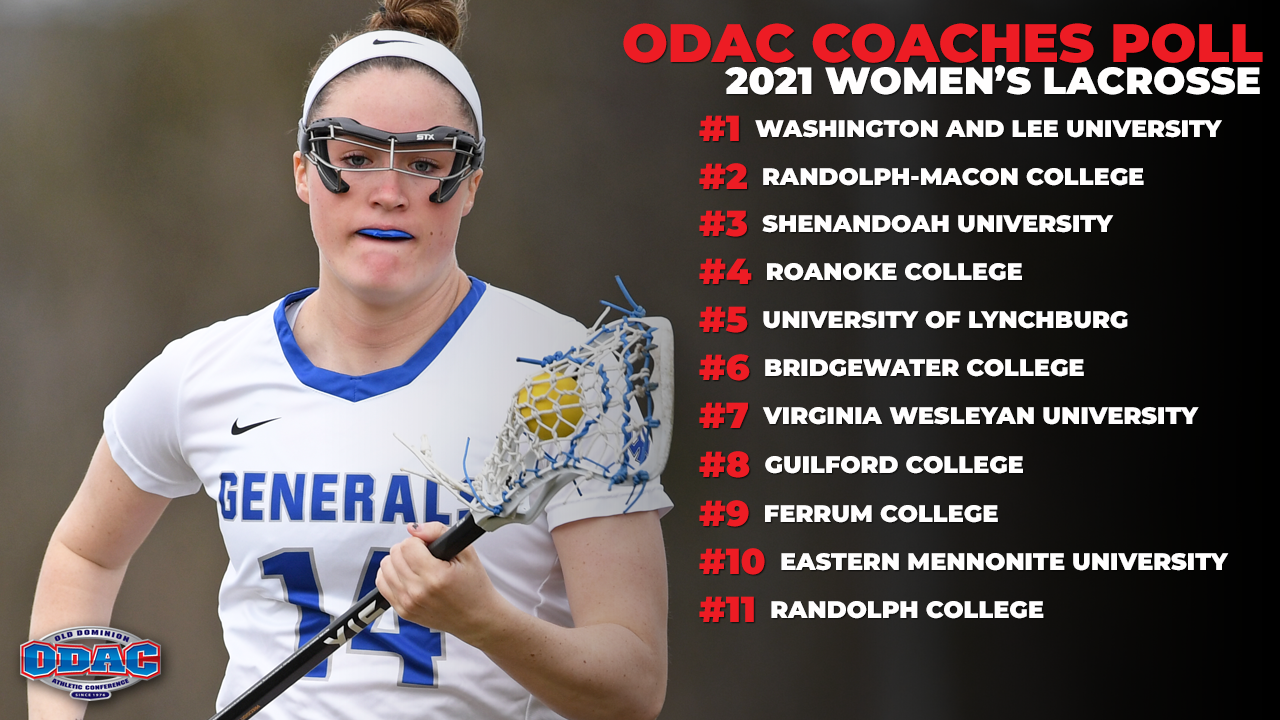 ODAC Women's Lacrosse Poll | Generals Chase Title No. 21 from the Top