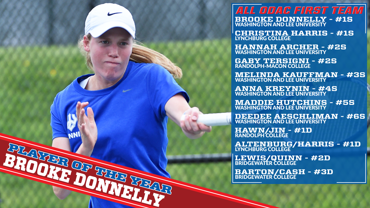 Washington and Lee's Donnelly Headlines All-ODAC Women's Tennis Awards