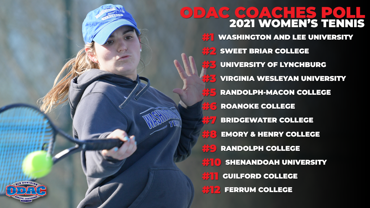 ODAC Women's Tennis Poll | Washington and Lee Stands at the Top